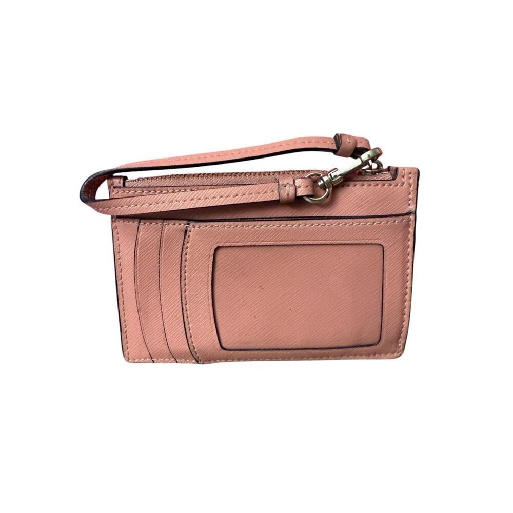 Kate Spade Spencer Card Holder Wristlet Orchid Pink Leather - Picture 2 of 3